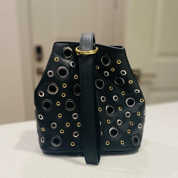 BCBGMaxAzria Jannis Grommet Bucket Bag - Picture 5 of 10